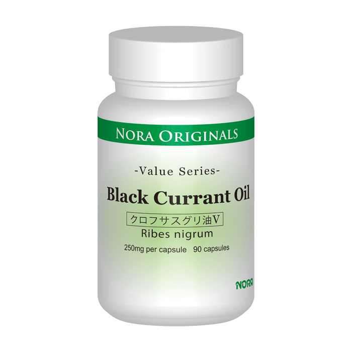 クロフサスグリ油V カシスオイル Black Currant Oil 250mg 90カプセル ハーブサプリメント NORA ORIGINALS
