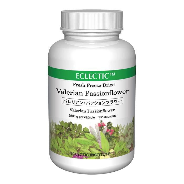 バレリアン・パッションフラワー ブレンド FFD 250mg 135カプセル ブレンドハーブサプリメント ECLECTIC エクレクティック