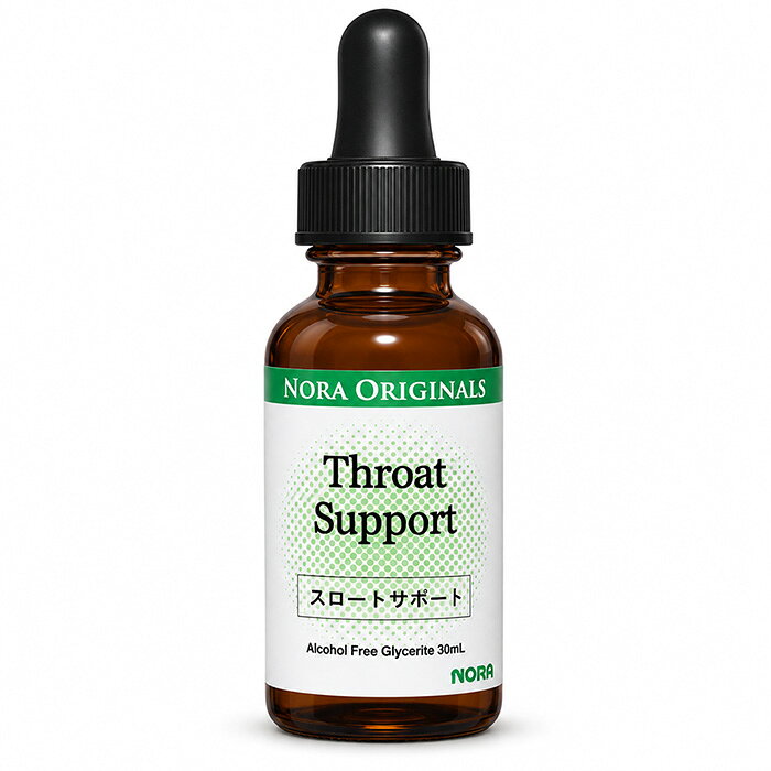 スロートサポート Throat Support 30mL ノラ・オリジナルズ ハーブ＆プロポリスブレンド 液体タイプ ハーブ加工食品
